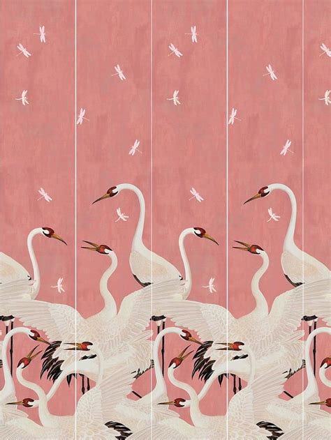 gucci heron' print wallpaper|Gucci pink heron wallpaper.